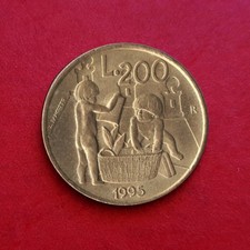 SAN MARINO 200 Lire 1995 Children Civil Duties of the III Millennium KM# 329 RSM