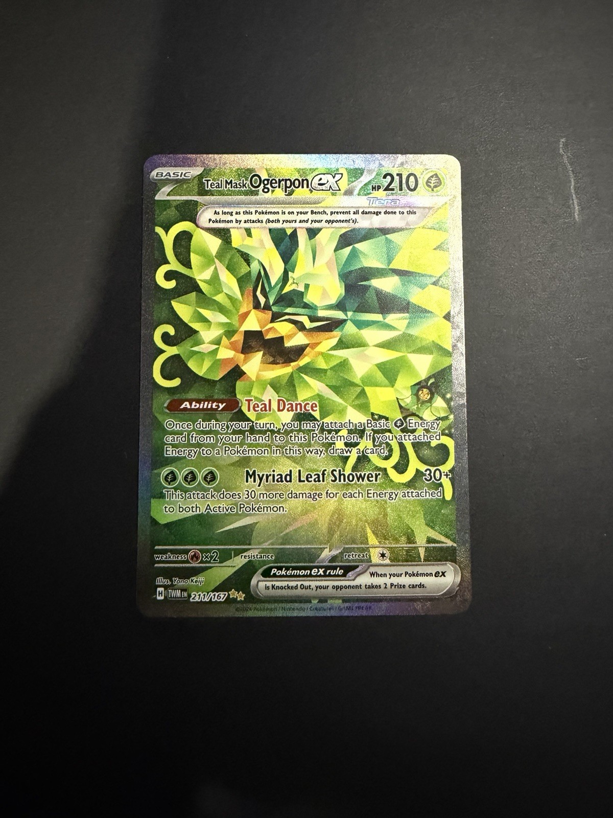 Teal Mask Ogerpon ex 211/167 Twilight Mascarade Pokemon TCG