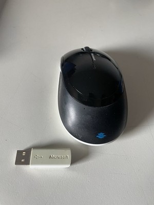 Microsoft Wireless Mouse 5000 1387 Kabellose BlueTrack Maus - schwarz/weiß Bulk