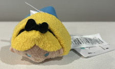DISNEY STORE TSUM TSUM ALICE IN WONDERLAND 3" ALICE PLUSH NEW WITH TAGS NWT