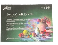 Mungyo Gallery Semi-Hard Pastels Cardboard Box Set of 36 Assorted Colors