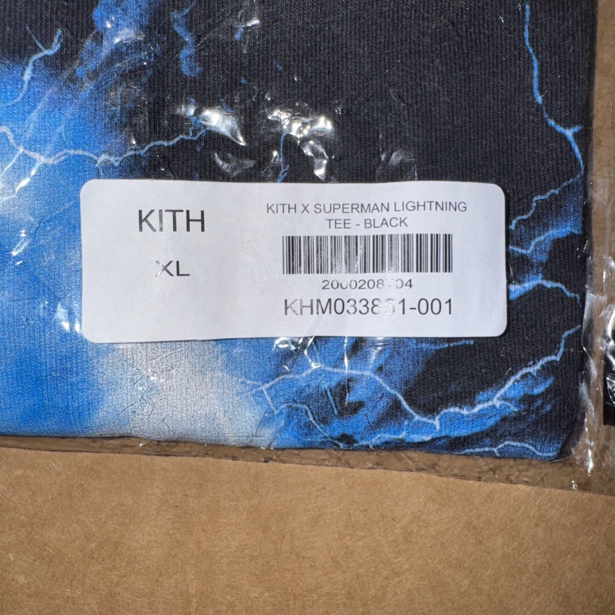 Kith x Superman (2025 Movie) Lightning Vintage Tee Size Xl Brand