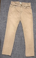 J.Crew Corduroy Pants Mens 30x30 484 Slim 5 Pocket Khaki Casual Beige Tan