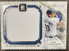 2014 Topps Museum Collection #MMJR-NCA Nick Castellanos /50 Blue Jumbo Relic
