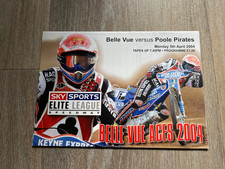 belle vue speedway programme 5th april 2004 v poole pirates