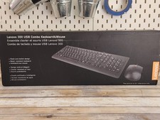 Lenovo 300 Wireless Combo Keyboard  Mouse - US English GX31C95738 NIB