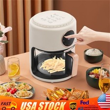 4.2L Airy Fryer 1200W Glass Air Fryer 6-in-1 Functions 360° Viewable Airy Fryer