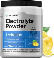 Horbäach Electrolytes Powder | 16 oz | 130 Servings | Hydration Supplement |... 