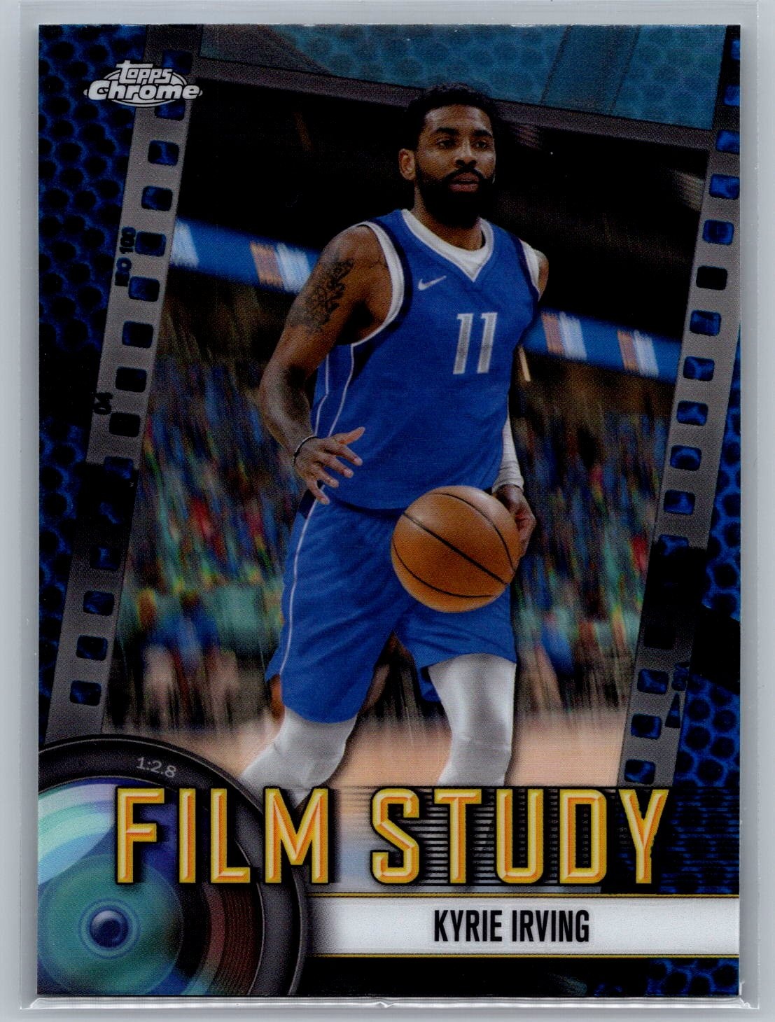 Kyrie Irving #FS-18 Basketball Cards 2024 Topps Chrome Film Study trading card — raw and PSA graded price guide