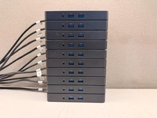 Lot of 10 Dell WD15 K17A USB-C Docking Stations Pre-Owned Power Tested
