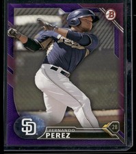 2016 Bowman #BP128 Fernando Perez Prospects Purple #/250