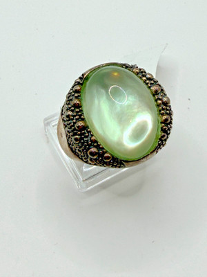 925 MICHAEL DAWKINS STARRY NIGHT MOONSTONE RING Sz. 9 NWOT
