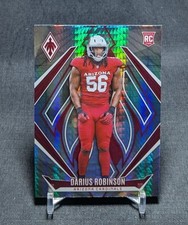 Darius Robinson Silver Hyper Prizm Rookie RC 2024 Phoenix Card #185 Cardinals. rookie card picture