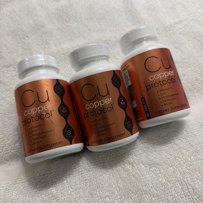 3x Copper Supplements for Women & Men 90 Capsules   Energy & Immune Boost Exp 28