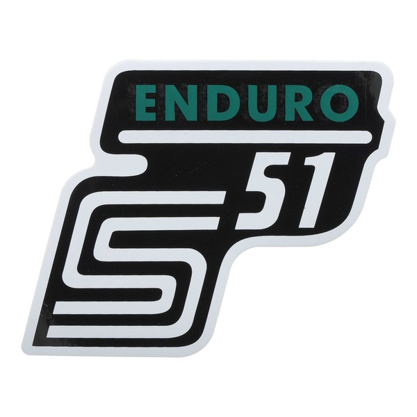 Klebefolie Seitendeckel S51 Enduro GrüN FüR Simson S51-image
