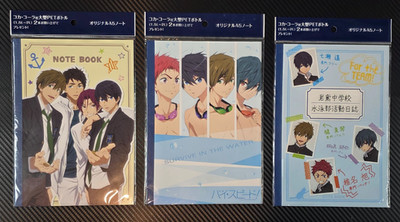 Free! Aeon Exclusive Movie HighSpeed! A5 Notebook Set of 3