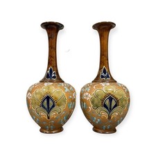 Pair of Royal Doulton Slater’s Patent Vases – 5790 – BN (Bessie Newbery) c.1900