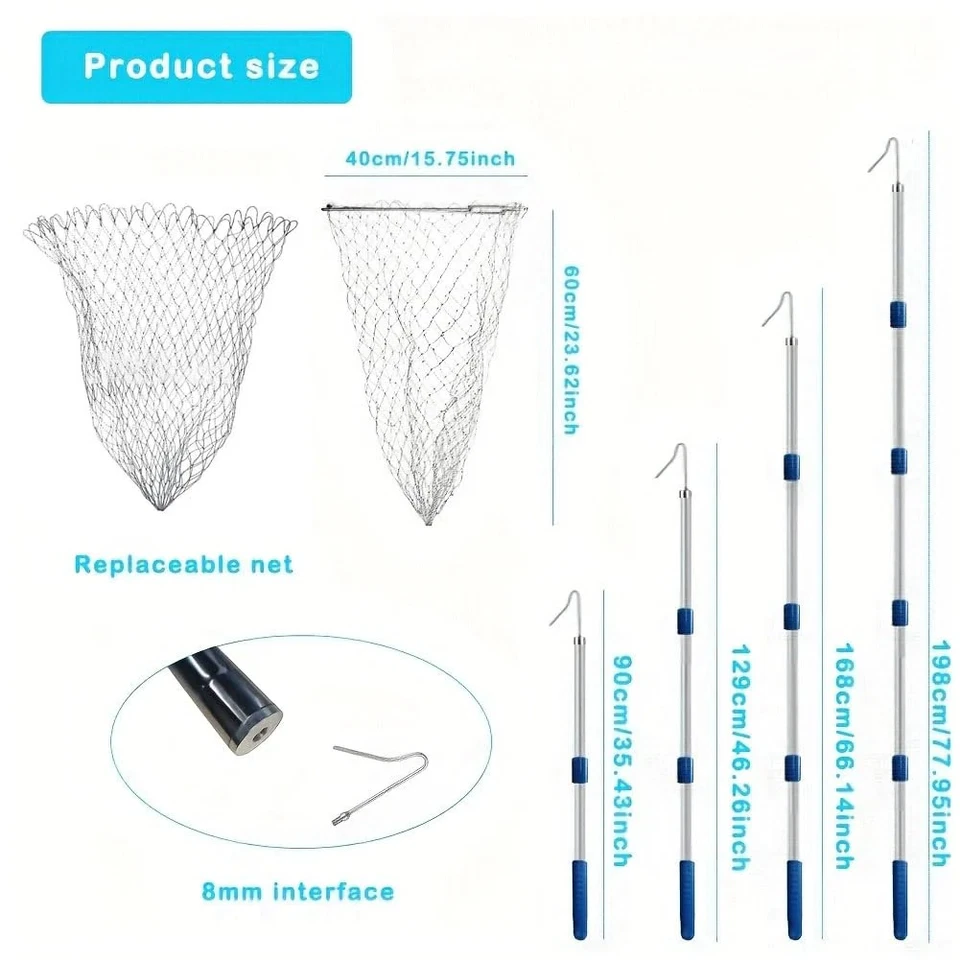 Gancio gamba regolabile da 90 a 180 cm - Con rete intercambiabile - Dispositivo - Immagine 3 di 4