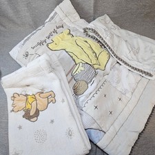 Disney Baby Lambs  Ivy Classic Pooh Quilt Crib Bedding matching Blankets LOT