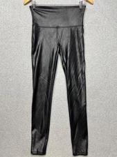 Spanx Womens Faux Leather Leggings Size L Stretch Moto Baddie Comfort Fall