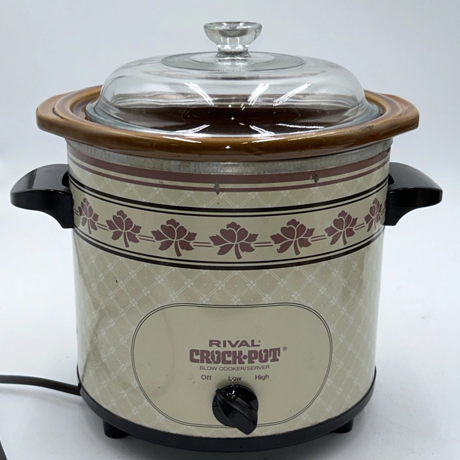 Vintage Rival Crock Pot Slow Cooker 3.5 Qt Model 3150/2 Tested & Works