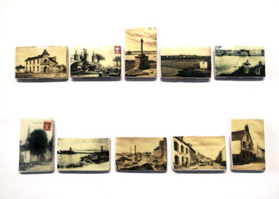 Complete series beans Michel Bertic postcards royal ceram Perso * 203