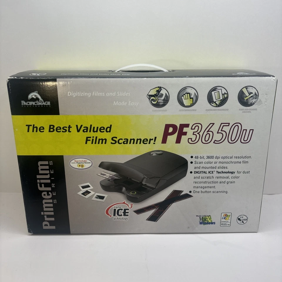 Pacific Image PrimeFilm PF3650u 35mm Film Slide Image Scanner - PLEASE READ - Image 2 of 3