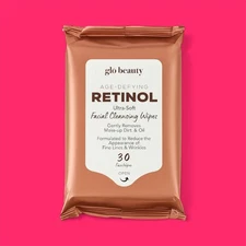 glo beauty - Age Defying Retinol ULTRA Soft Facial Cleansing Wipes 30 ct.