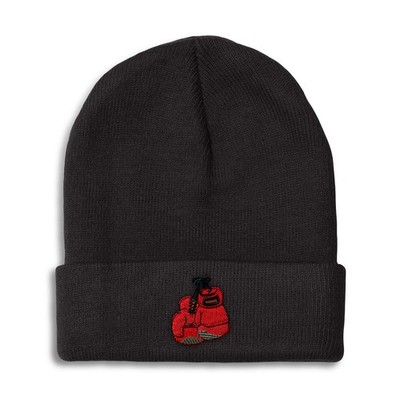 Speedy Pros Beanies for Men & Women - Boxing One Size, Black Design Only