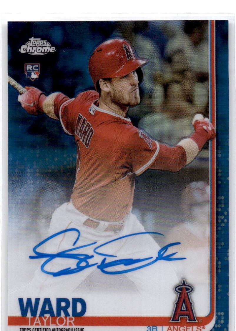 2019 Topps Chrome #RA-TW Taylor Ward Rookie Autographs Blue Refractor #/150