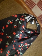  Sleeveless Pinup Dress Size Large  Cherry Print Retro Rockabilly Swing plus 4x