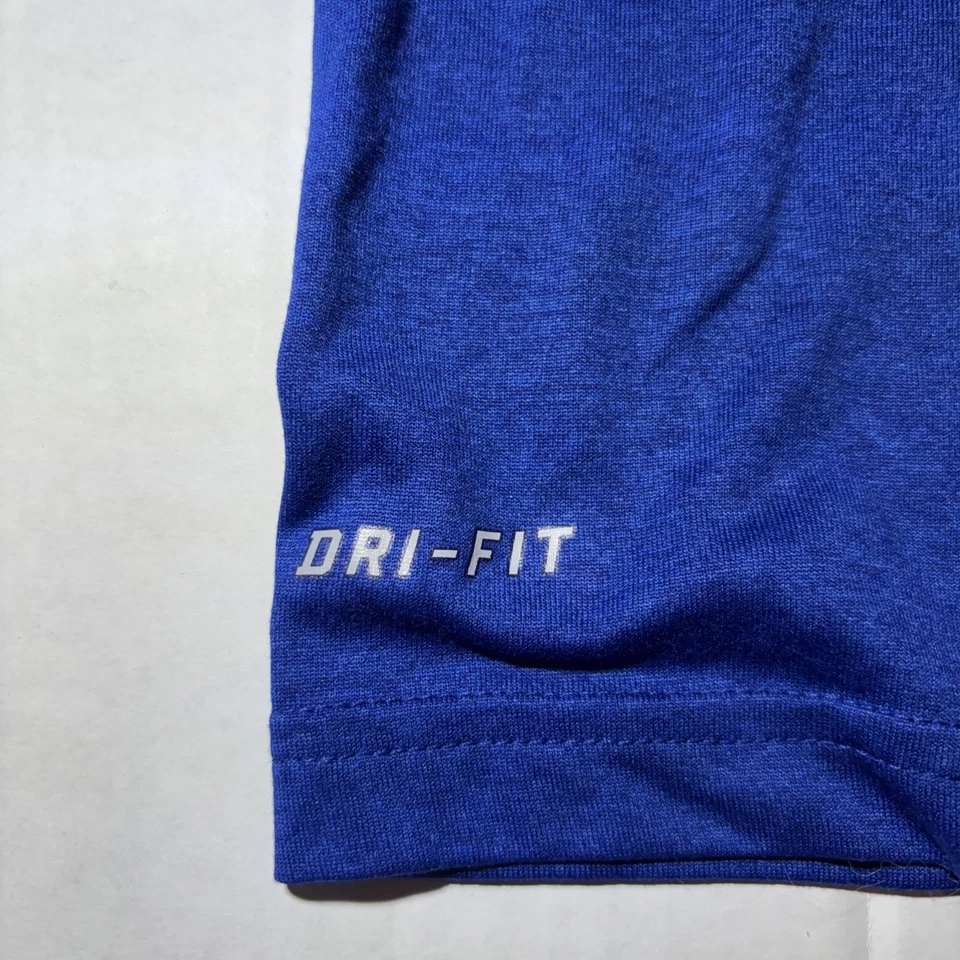 Camisa masculina New York Giants XL Nike azul manga longa futebol americano NFL Dri Fit stretch - Imagem 3 de 4
