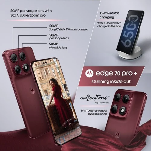 Motorola Edge 70 Pro+ 5G | 256GB | 12GB RAM | Red | Global Version Unlocked NFC - Picture 10 of 24