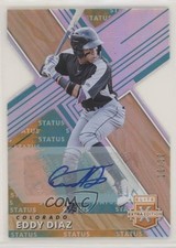 2019 Panini Elite Extra Edition Status Tie-Dye Die-Cut 10/10 Eddy Diaz Auto 0c6