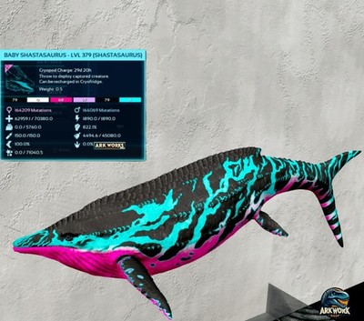 ☆ark様☆テンリュウ シェスタ BC68MH TENRYU Shasta バス 🦖ARK Survival Ascended Shastasaurus Top Stats PVE PS5/XBOX/PC | eBay
