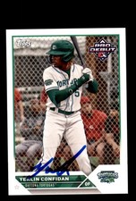 Signed Baseball Card Auto Yerlin Confidan 2023 Topps Pro Debut #PD-142