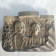 Vintage 1978 Capt Hawks Sky Patrol American Home Grown Belt Buckle Parody NOS