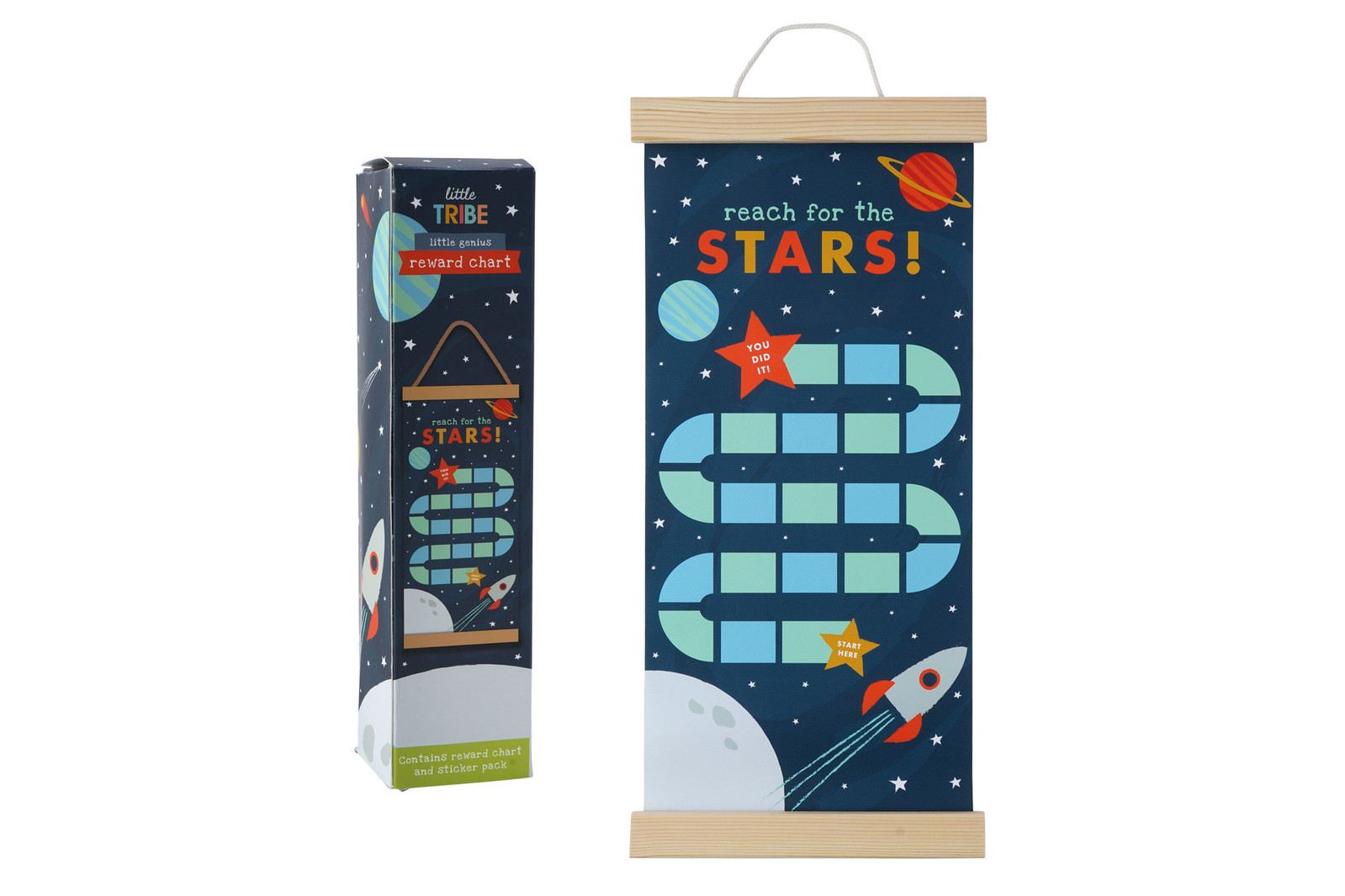 Little Tribe Space Reward Chart In Gift Box