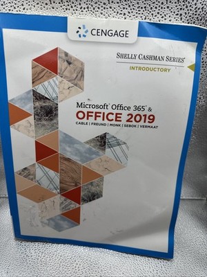 Shelly Cashman Series Microsoft Office 365 & Office 2019 Introductor - Good