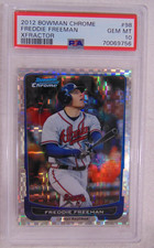 2012 Bowman Chrome Freddie Freeman #98 XFractor PSA 10 GEM MT