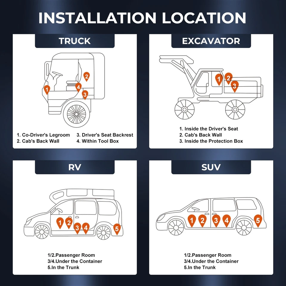 Diesel Air Heater bluetooth All-in-one 12V 24V 8KW LCD Remote Control For Car RV - Image 3 of 4