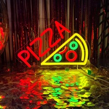 Pizza Neon Sign Neon Pizza Signs for Business, Pizza Night Light Pizza Decor ...