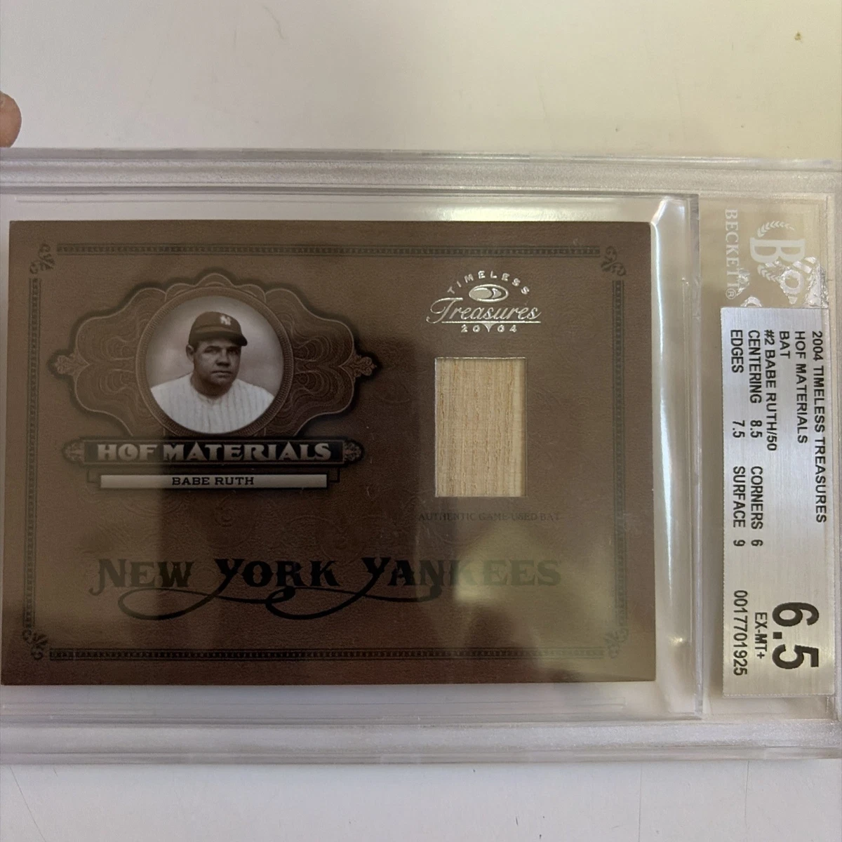 2004 Donruss Timeless Treasures - Babe Ruth #HOF-2 for sale | eBay