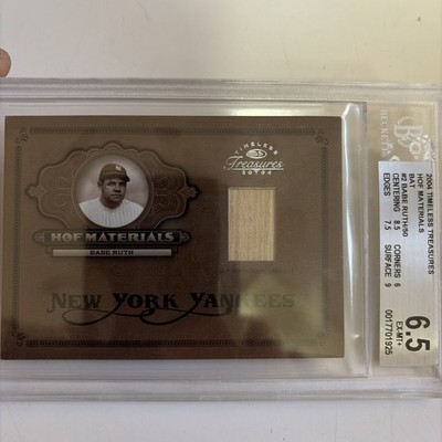 2004 Donruss Timeless Treasures - Hof Materials Babe Ruth #HOF-2 Bat /50 (MEM)