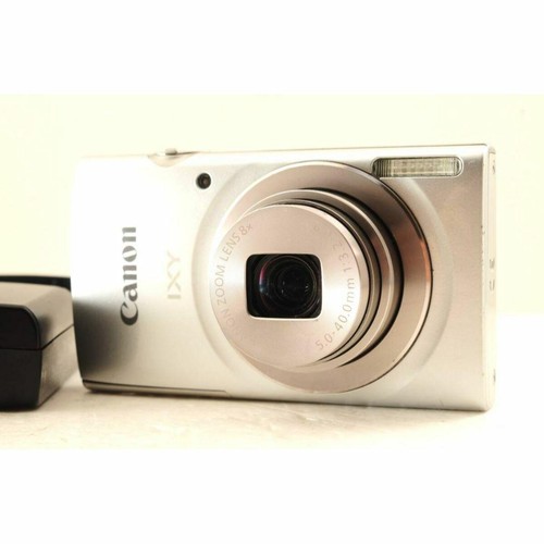 Canon IXY 180 Silver Compact Digital Camera Excellent Condition Tested