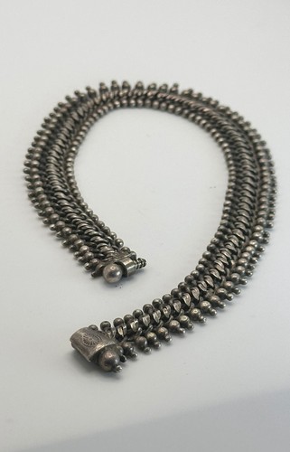 Fine Indian Silver Ankle Bracelet , India - Late 19th Century