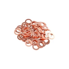 5 25 50Pk Copper Crush Washer Gasket Seal 1/4 5/16 3/8 7/16 5/8