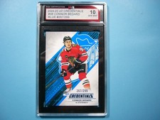 2024/25 UPPER DECK UD CREDENTIALS NHL HOCKEY CARD #98 CONNOR BEDARD BLUE KSA 10