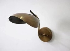 Luxury Mid-Century Modern Brass Wall Sconce   Italian Stilnovo Christmas Gift
