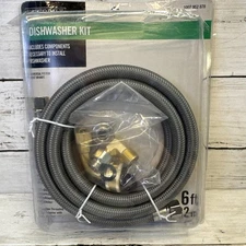 Everbilt Dishwasher Installation Kit – 6 ft Connector Hose w/ Adapters
